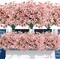 72 Bundles Artificial Flowers for Outdoors UV Resistant Fake Silk Flowers No Fade Greenery Shrubs Plants for Outside Planter Home Garden Porch Window Box Spring Summer Décor (Pink)